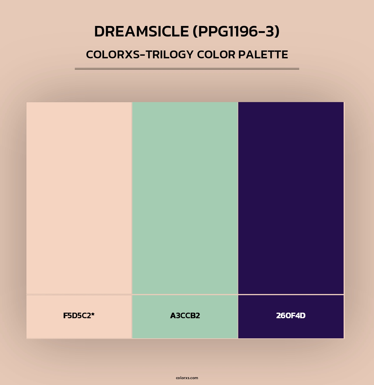 Dreamsicle (PPG1196-3) - Colorxs Trilogy Palette