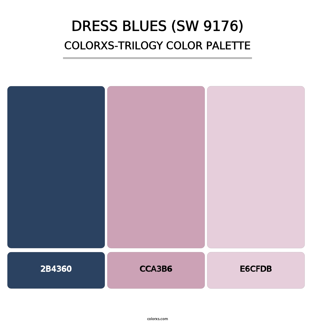 Dress Blues (SW 9176) - Colorxs Trilogy Palette