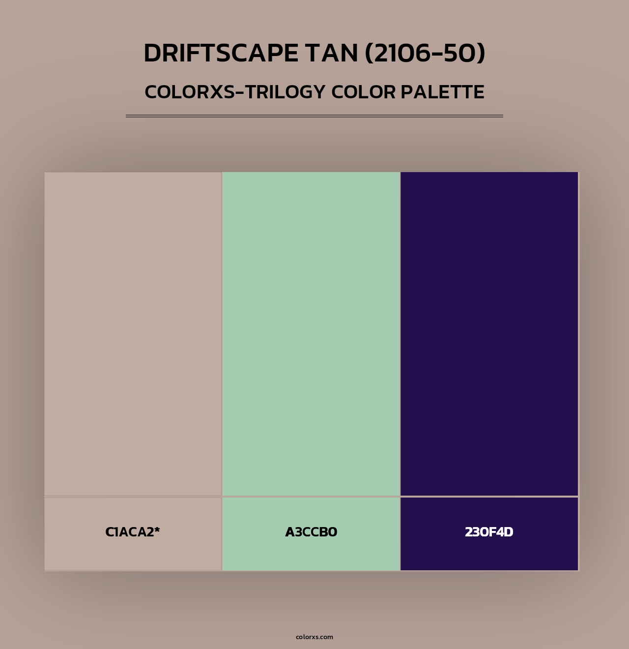 Driftscape Tan (2106-50) - Colorxs Trilogy Palette