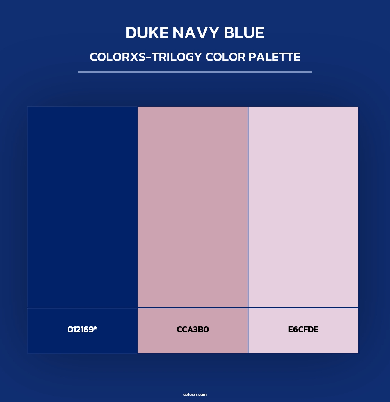 Duke Navy Blue - Colorxs Trilogy Palette