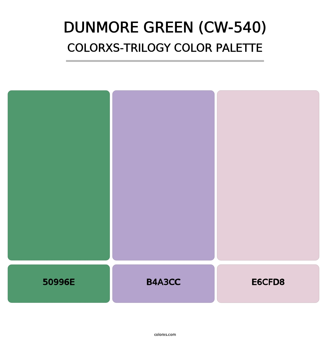 Dunmore Green (CW-540) - Colorxs Trilogy Palette