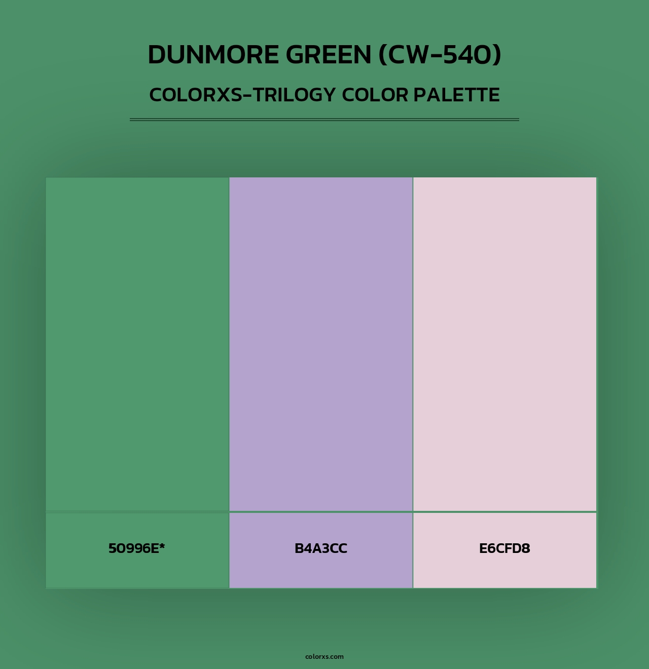 Dunmore Green (CW-540) - Colorxs Trilogy Palette