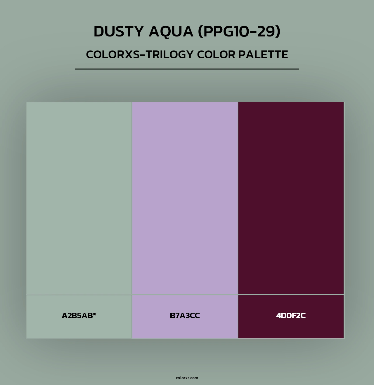 Dusty Aqua (PPG10-29) - Colorxs Trilogy Palette