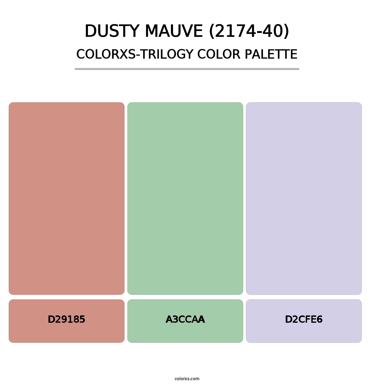 Dusty Mauve (2174-40) - Colorxs Trilogy Palette