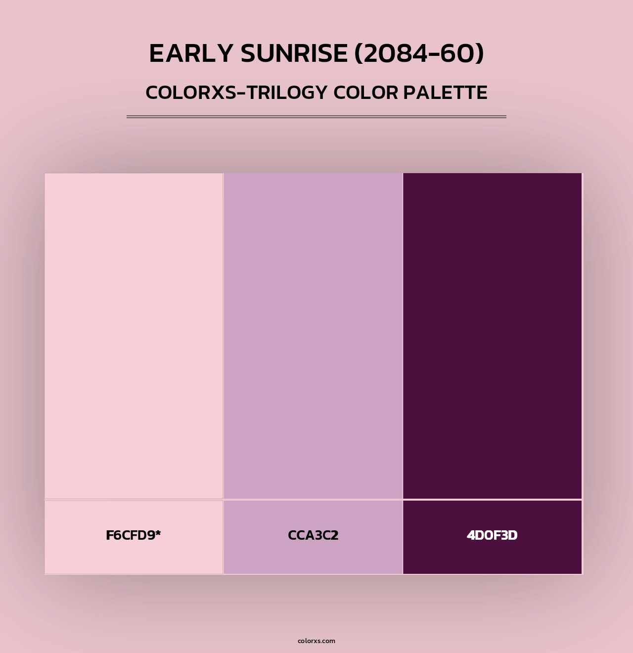 Early Sunrise (2084-60) - Colorxs Trilogy Palette