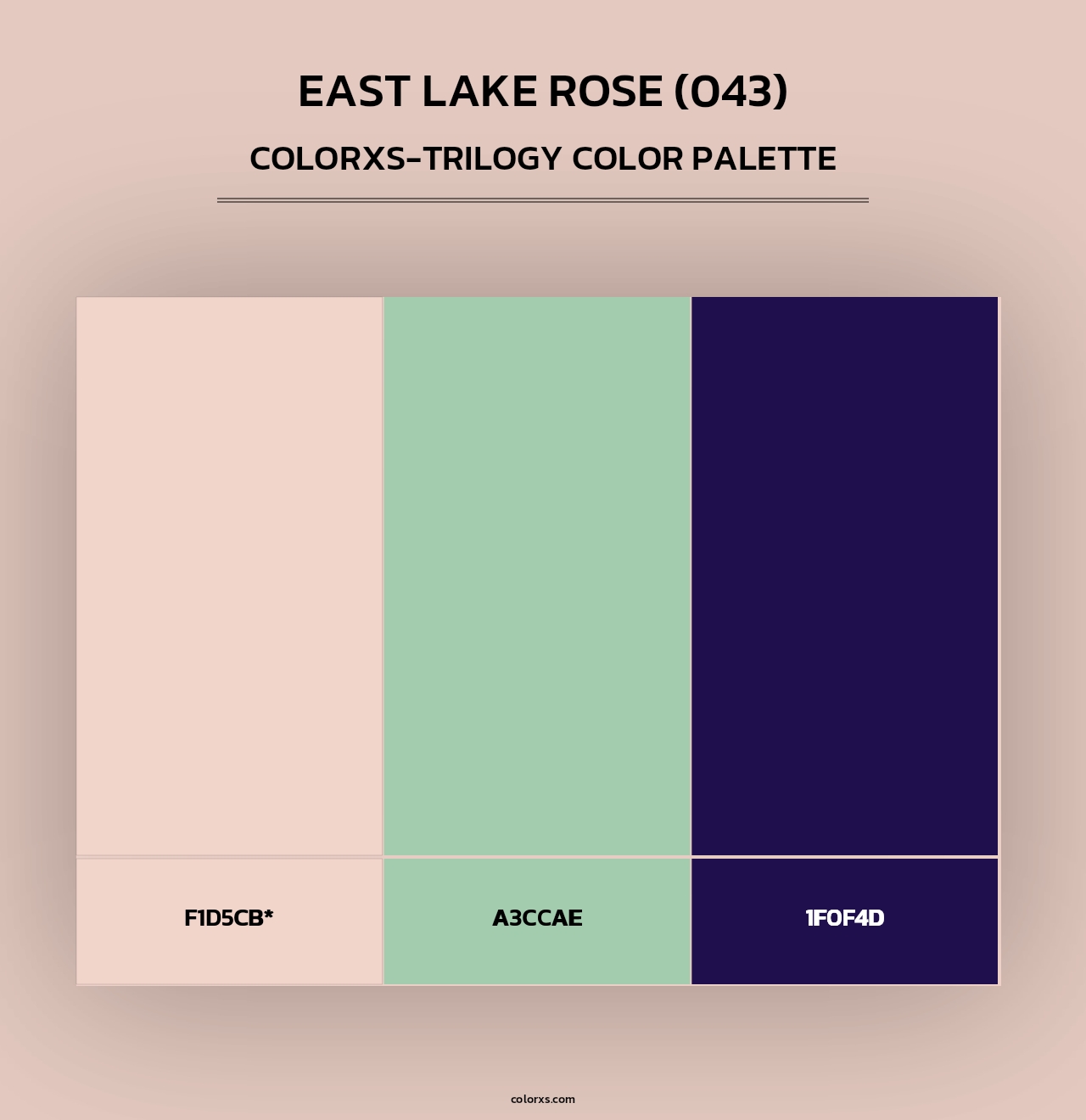 East Lake Rose (043) - Colorxs Trilogy Palette