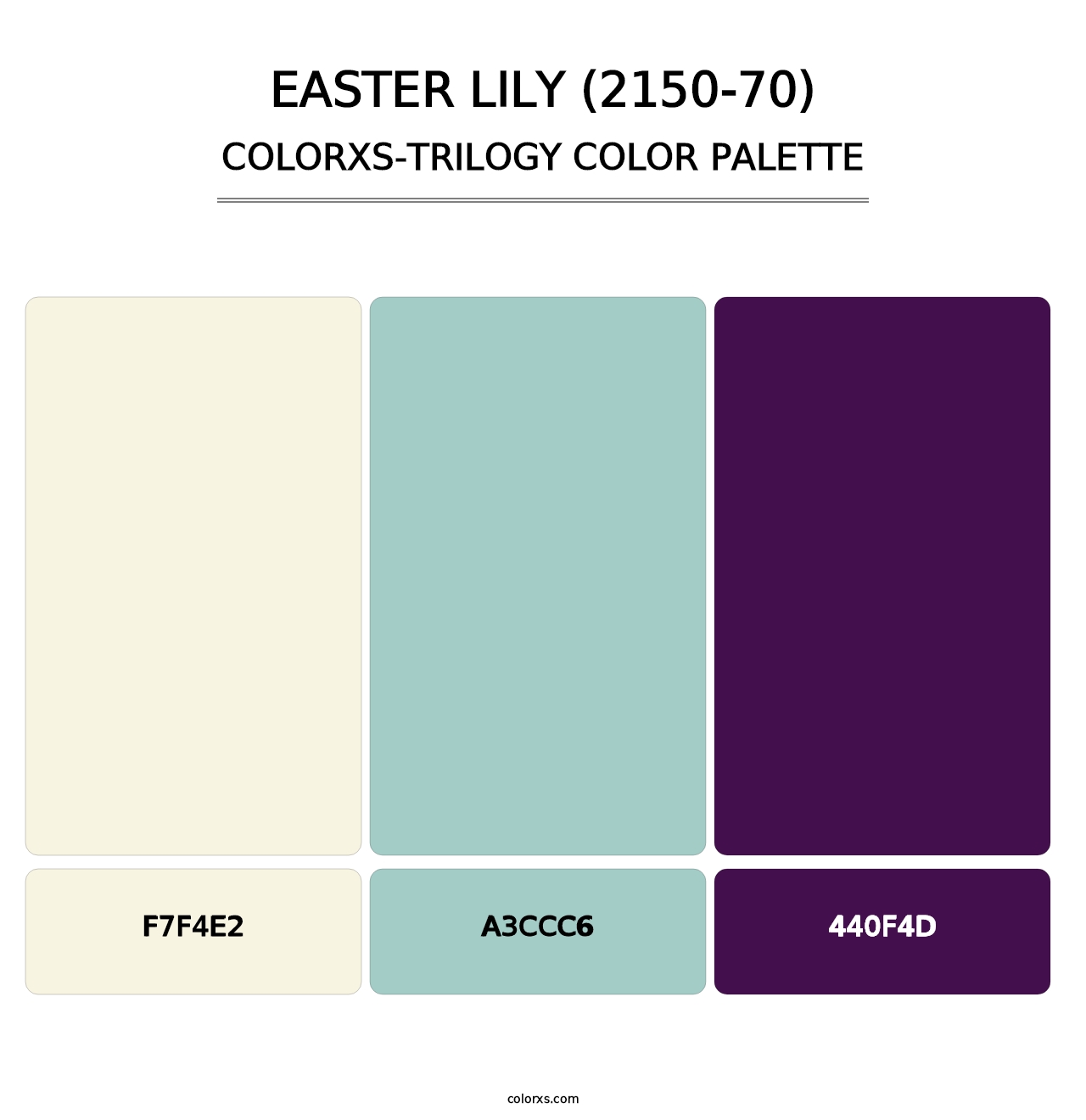 Easter Lily (2150-70) - Colorxs Trilogy Palette