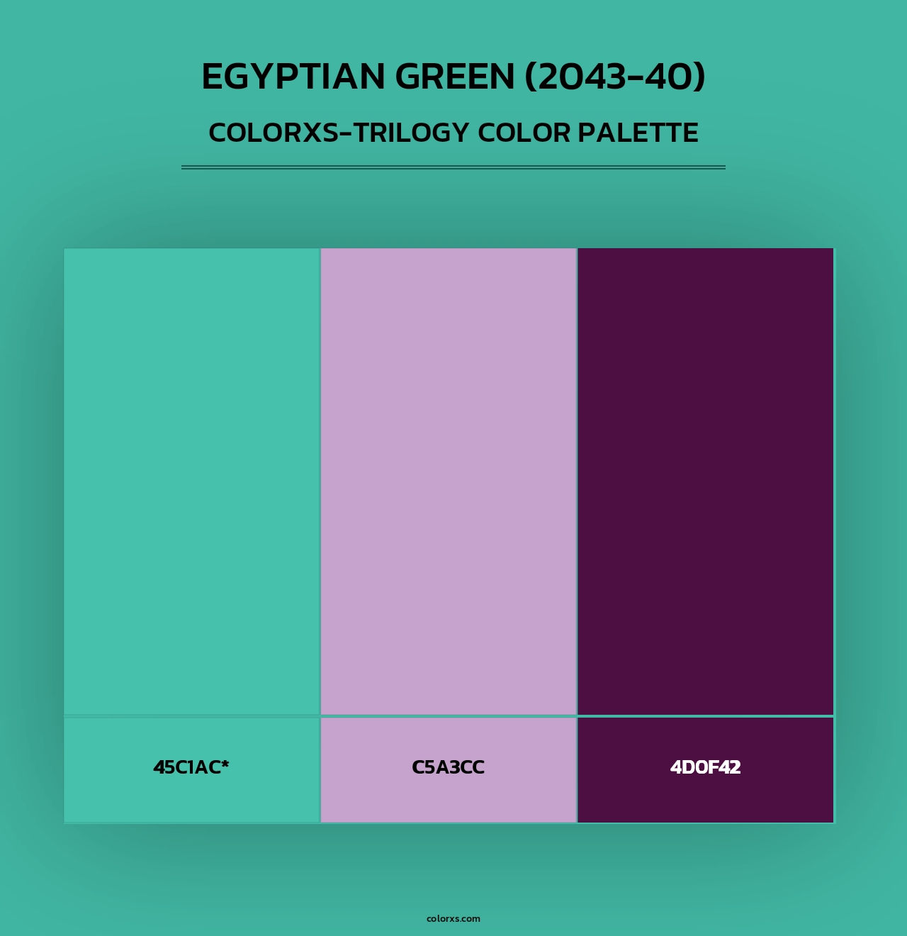 Egyptian Green (2043-40) - Colorxs Trilogy Palette