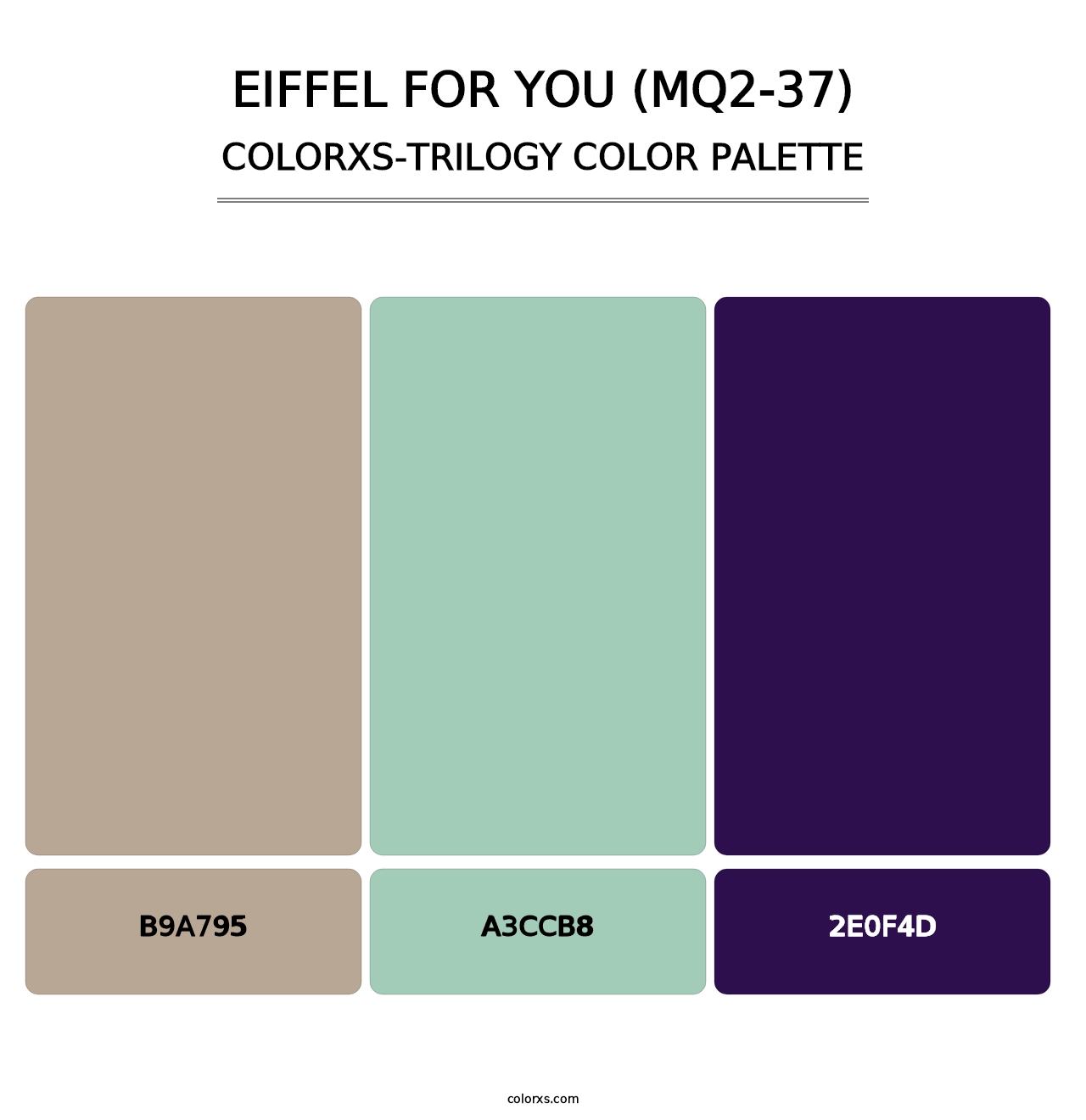 Eiffel For You (MQ2-37) - Colorxs Trilogy Palette