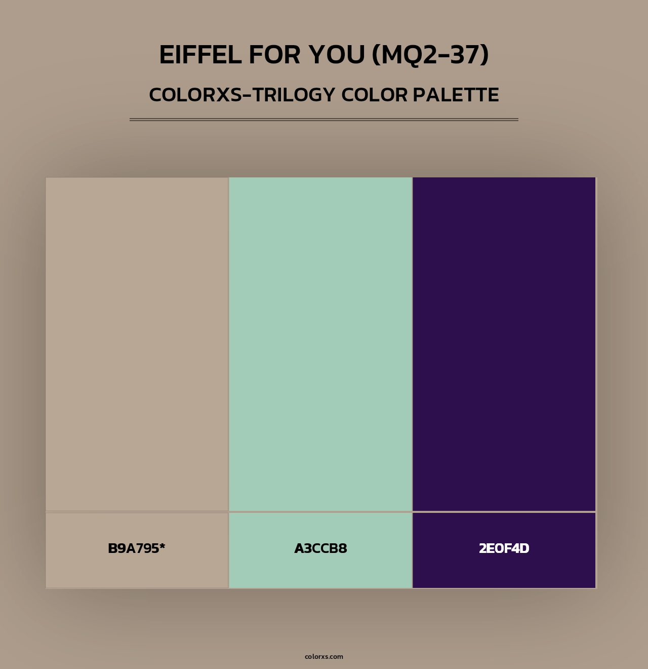 Eiffel For You (MQ2-37) - Colorxs Trilogy Palette