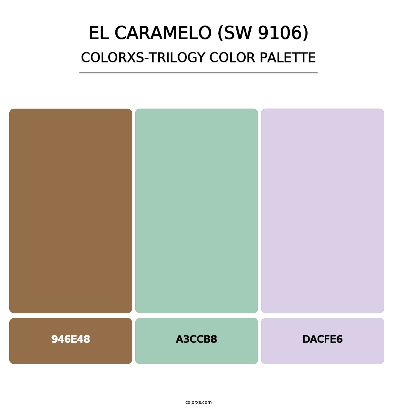 El Caramelo (SW 9106) - Colorxs Trilogy Palette