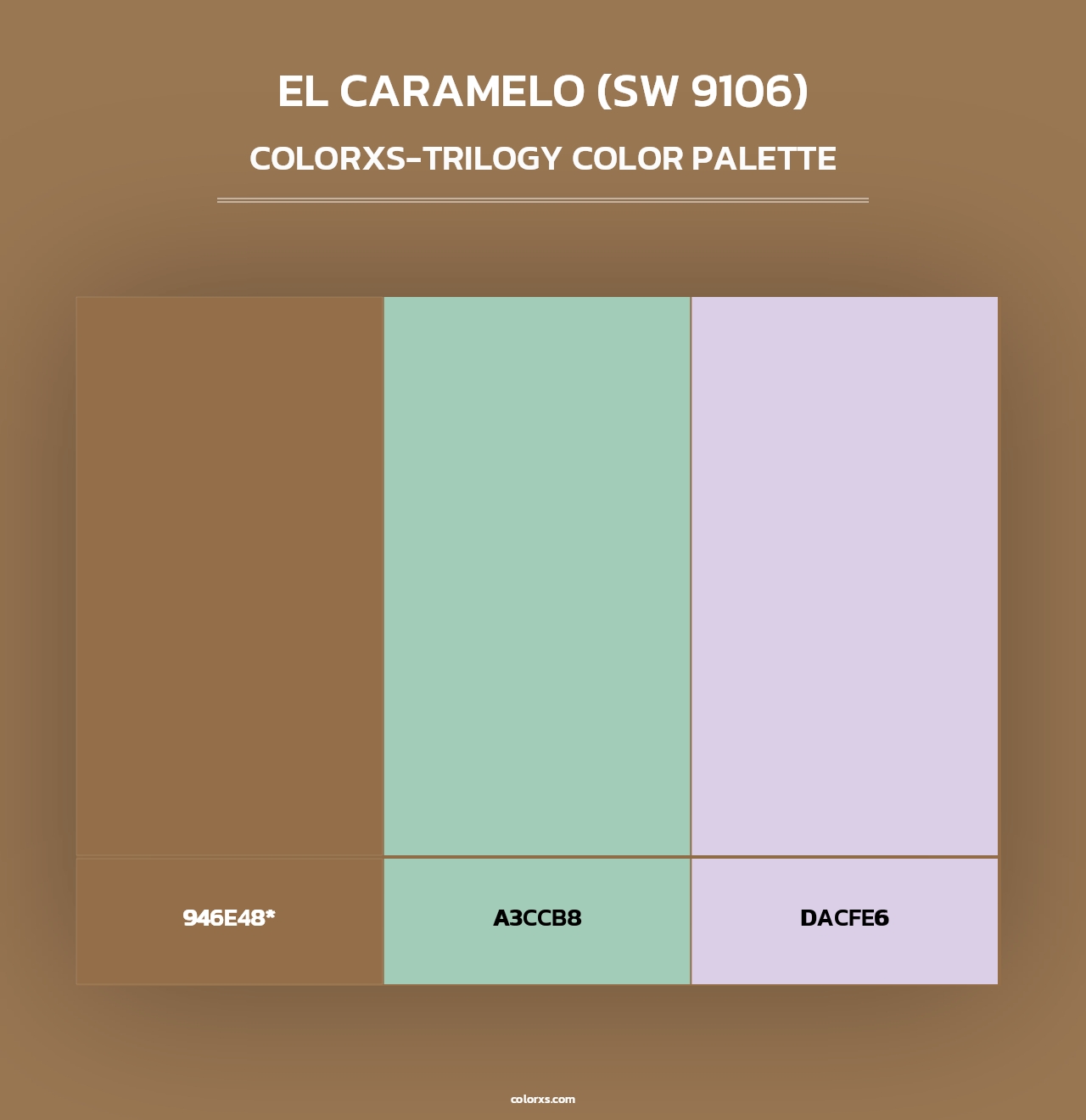 El Caramelo (SW 9106) - Colorxs Trilogy Palette