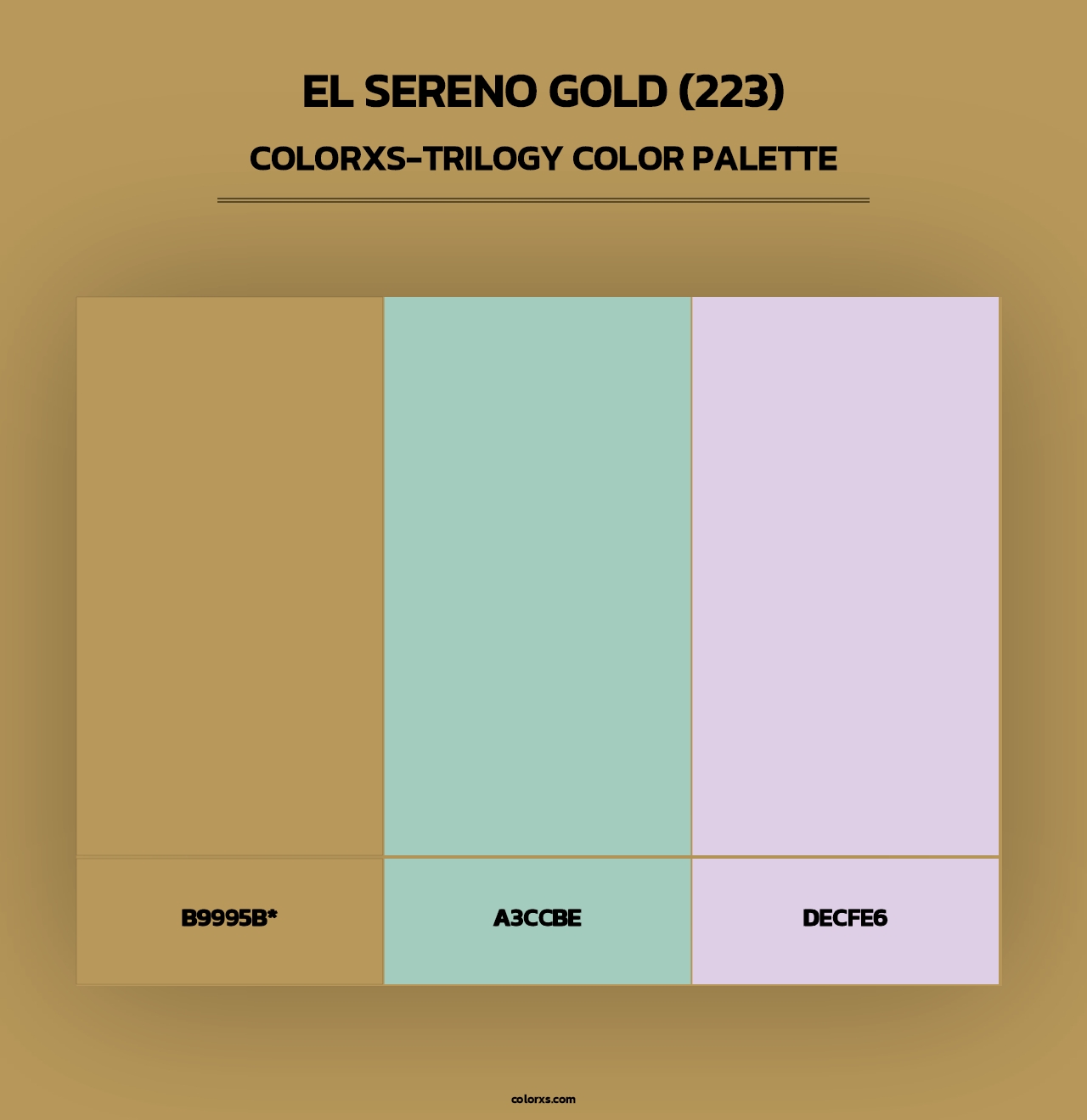 El Sereno Gold (223) - Colorxs Trilogy Palette