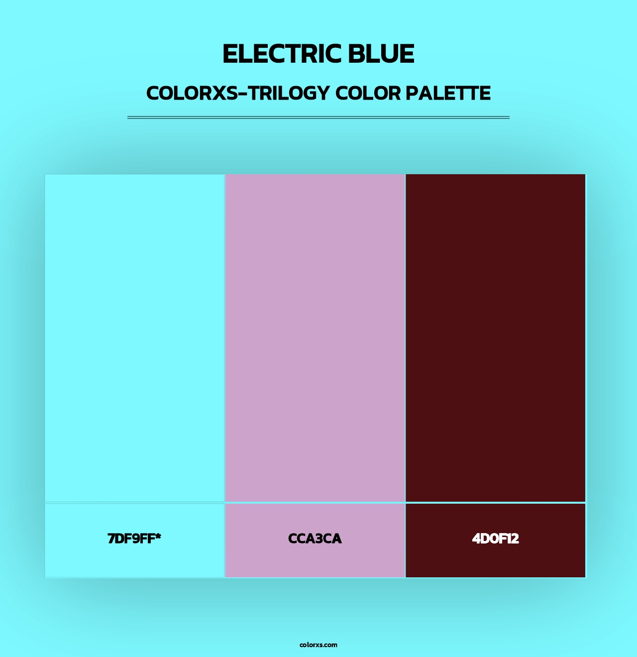 Electric Blue - Colorxs Trilogy Palette