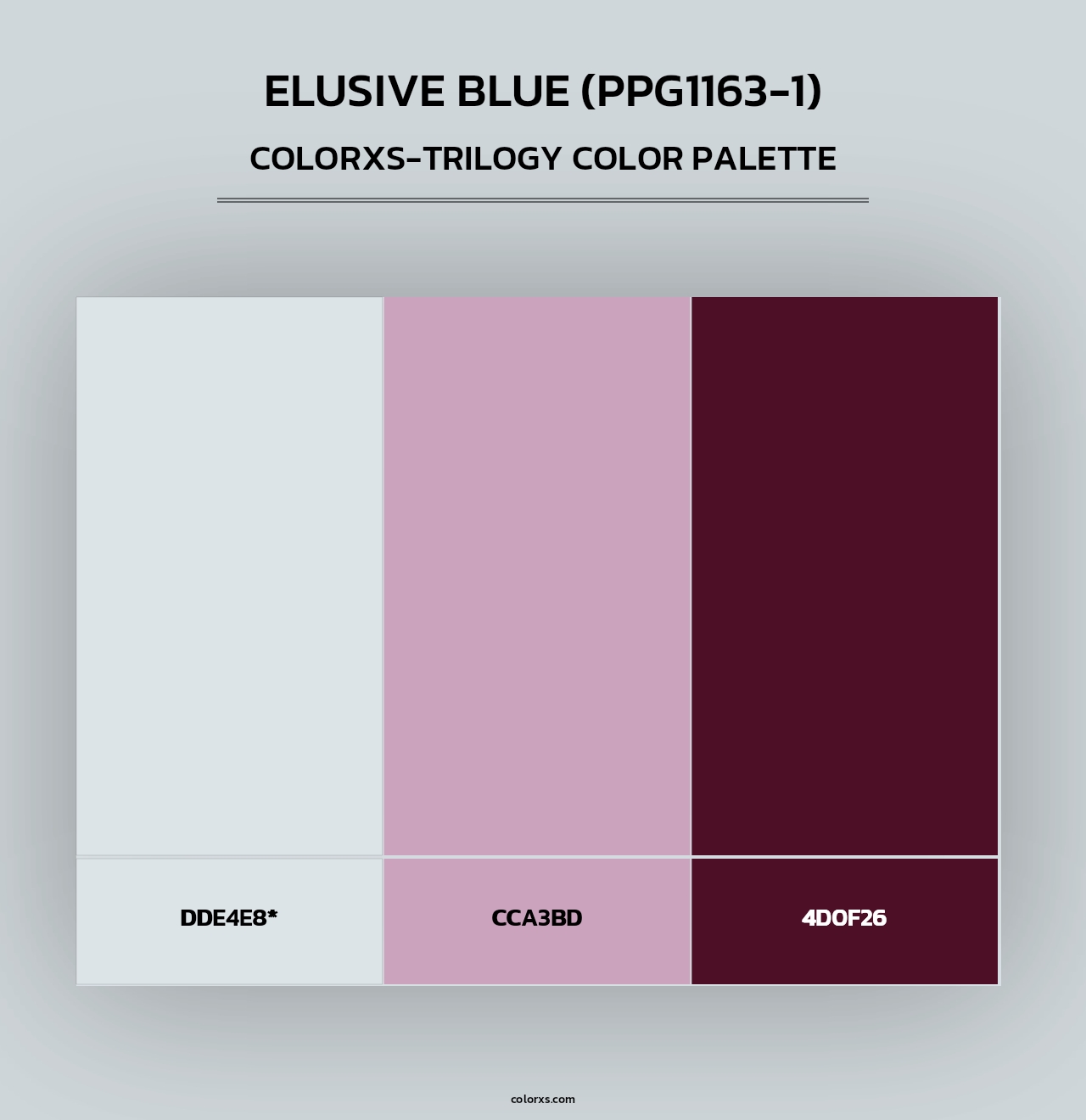 Elusive Blue (PPG1163-1) - Colorxs Trilogy Palette