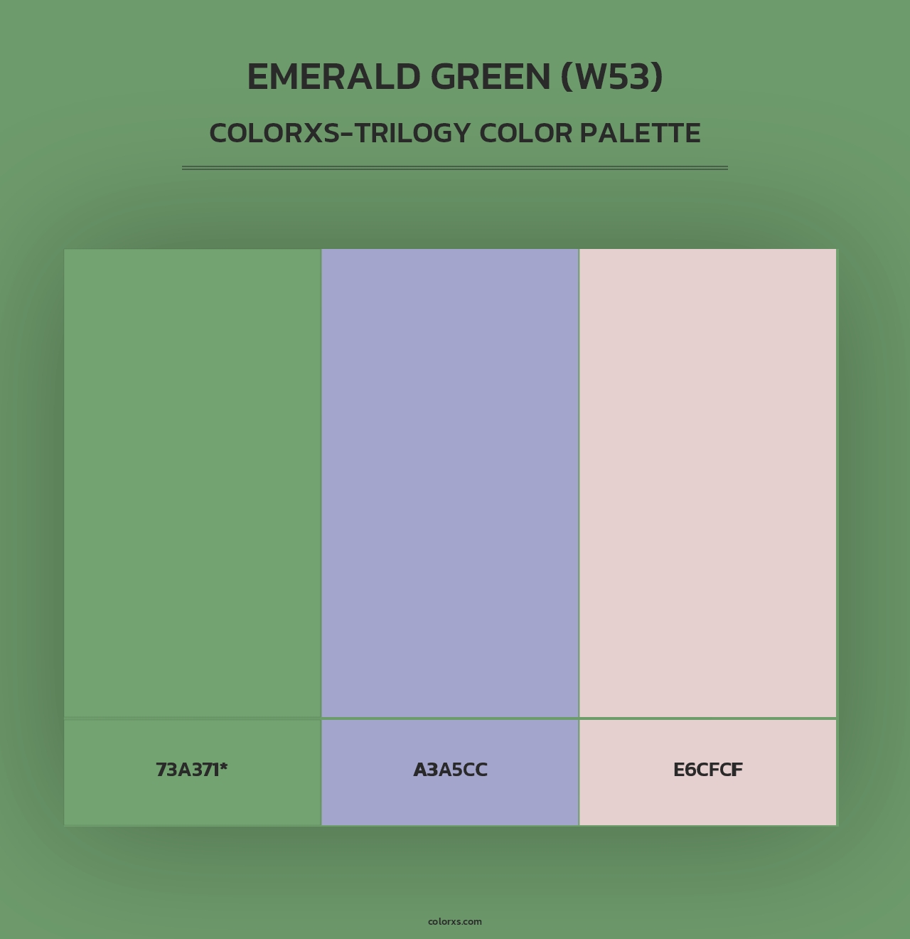 Emerald Green (W53) - Colorxs Trilogy Palette