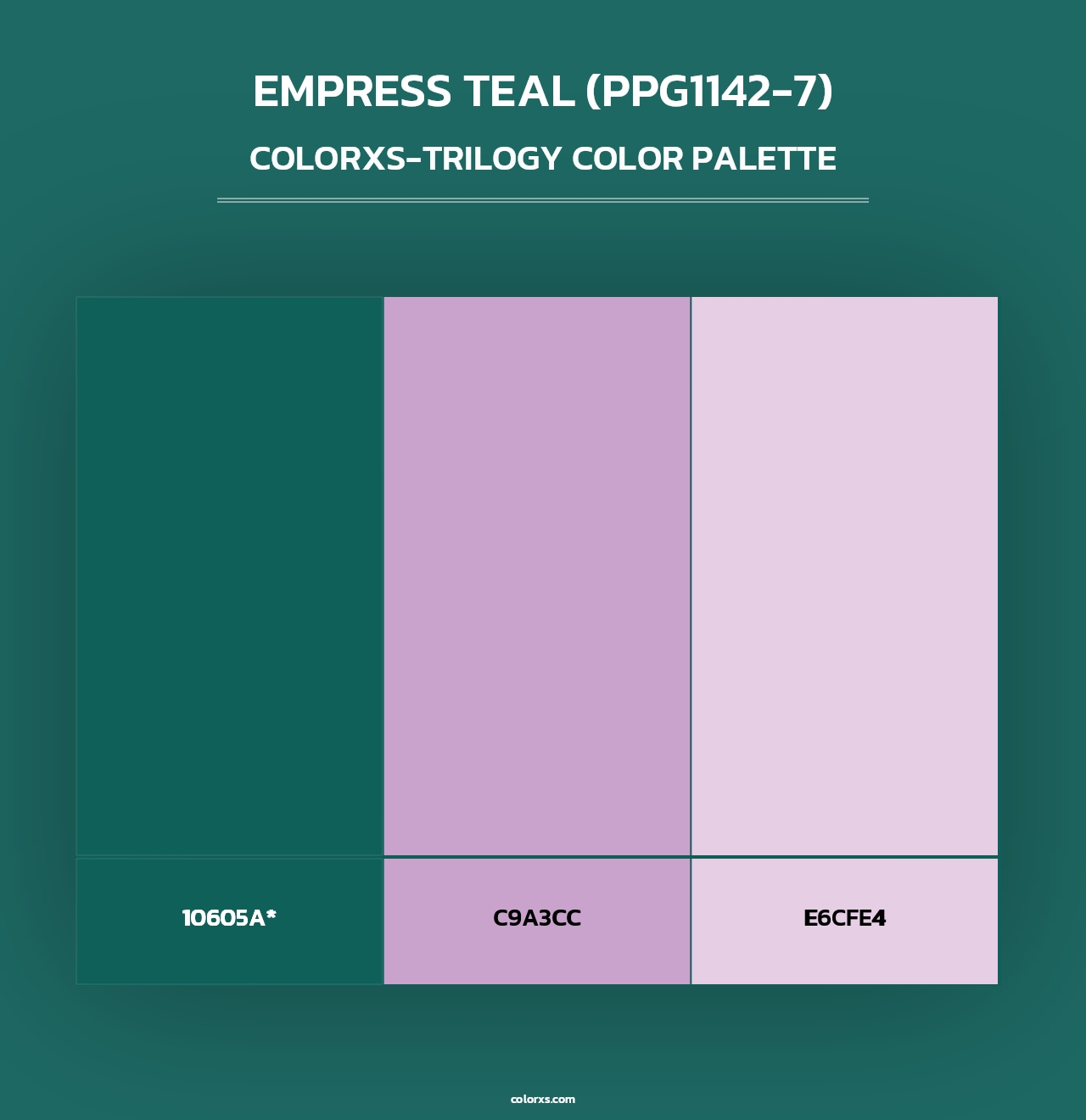 Empress Teal (PPG1142-7) - Colorxs Trilogy Palette