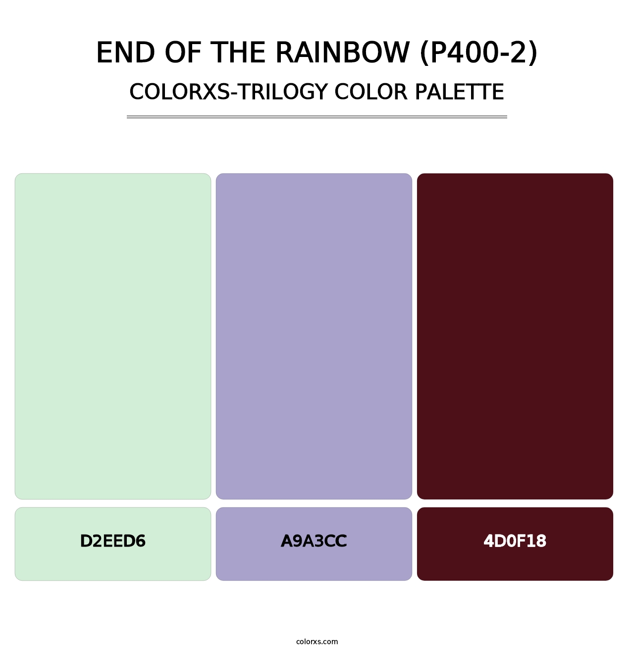 End Of The Rainbow (P400-2) - Colorxs Trilogy Palette