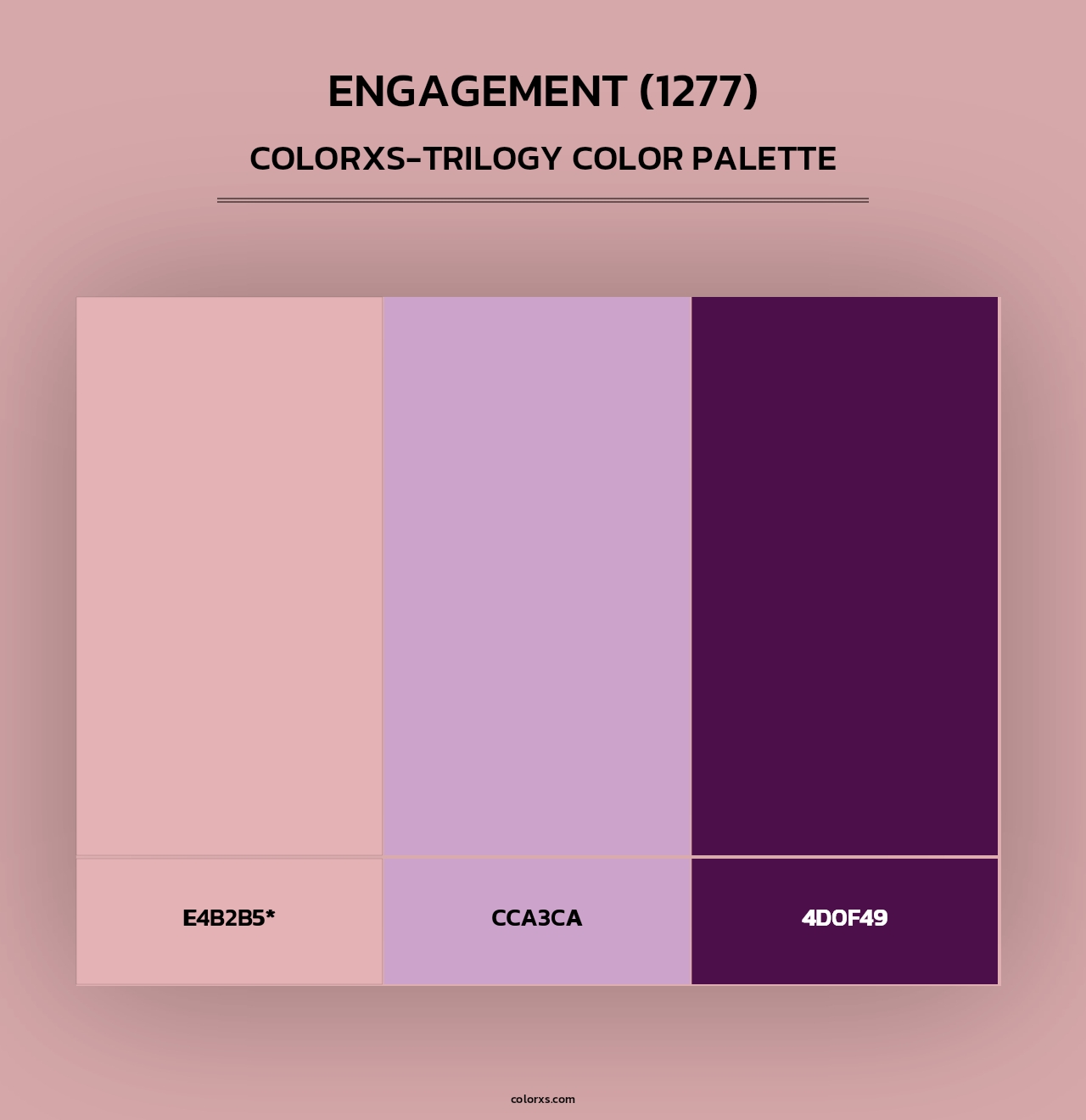 Engagement (1277) - Colorxs Trilogy Palette