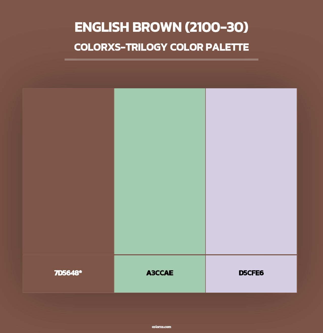 English Brown (2100-30) - Colorxs Trilogy Palette
