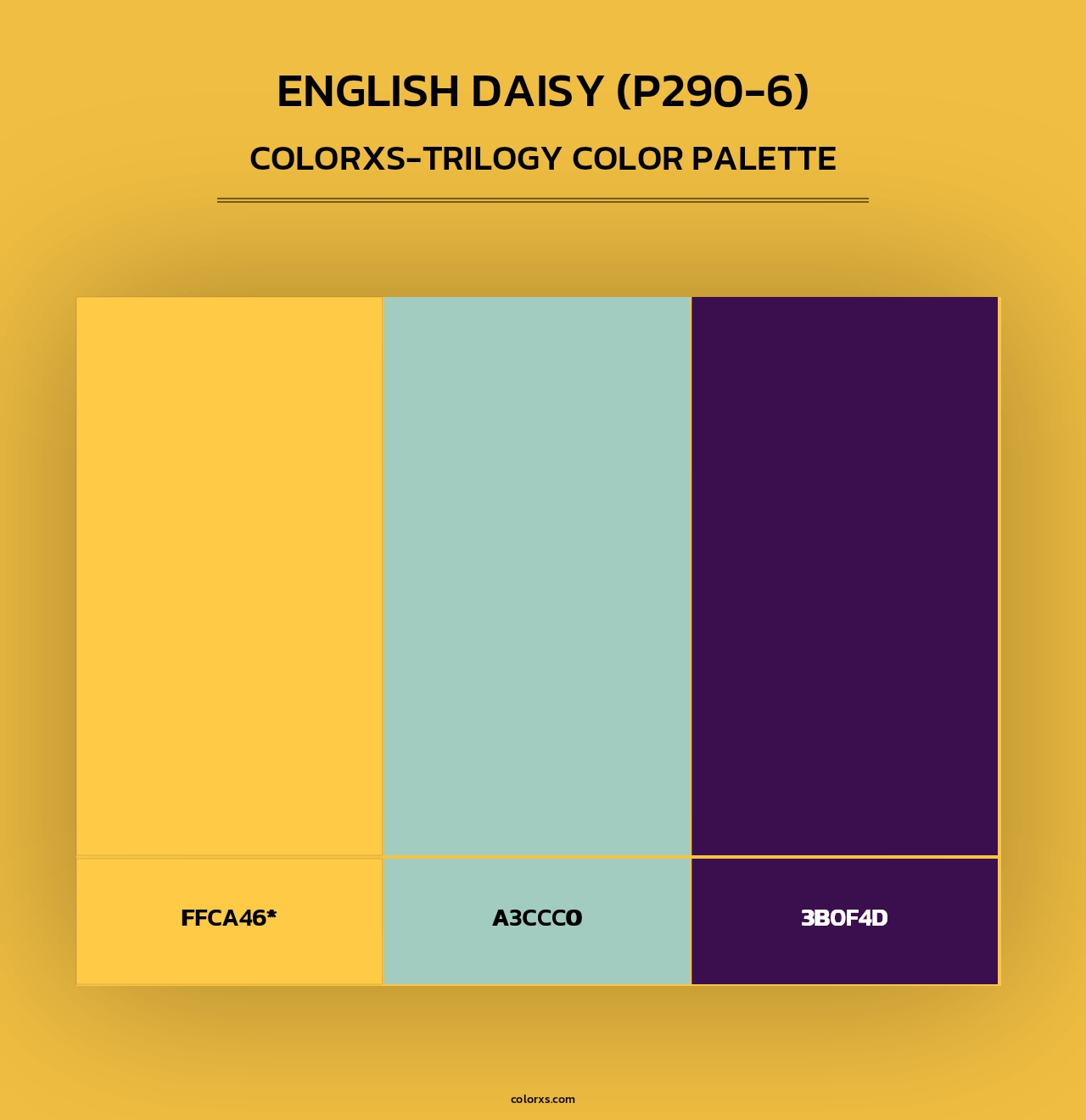 English Daisy (P290-6) - Colorxs Trilogy Palette