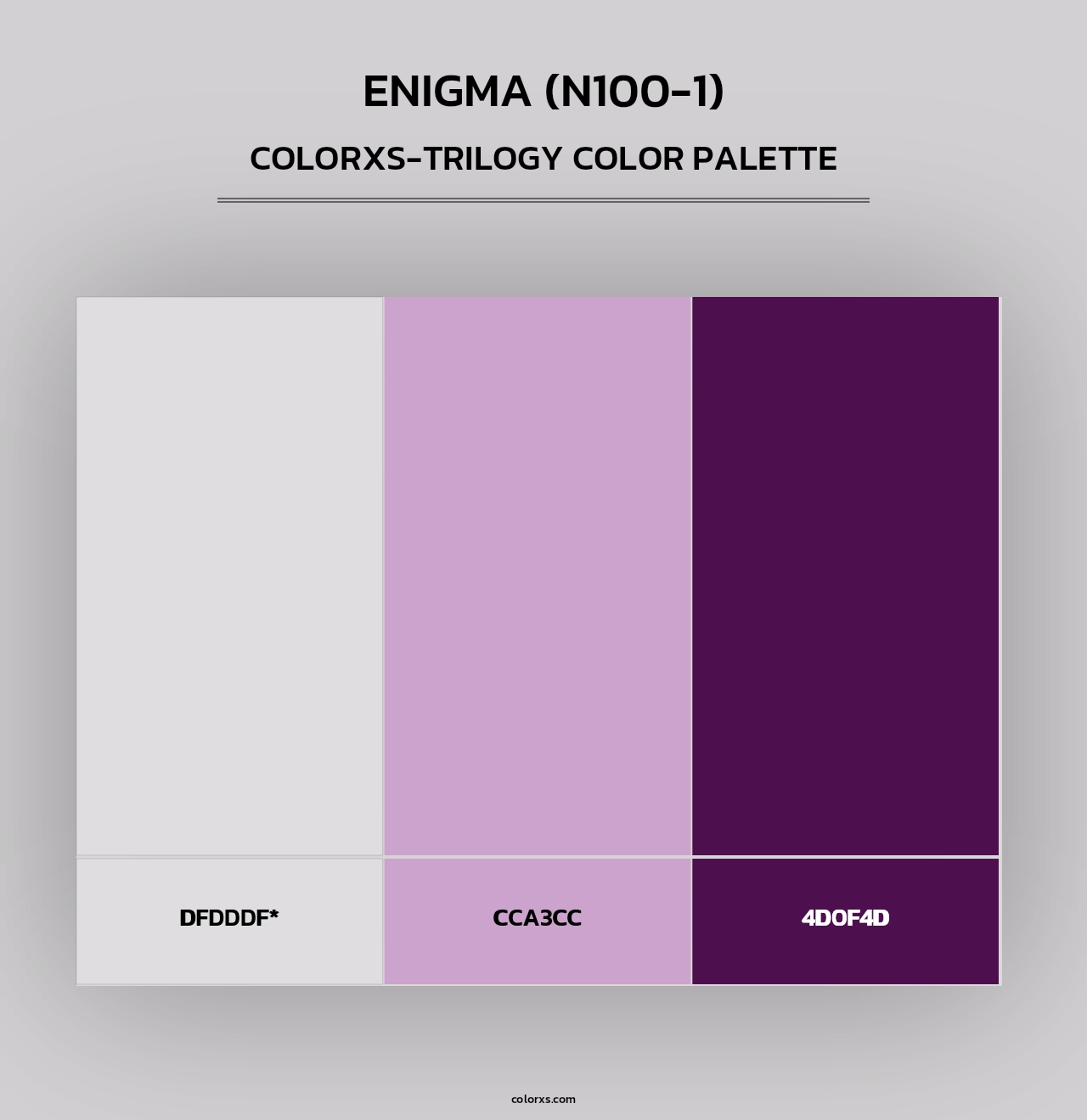Enigma (N100-1) - Colorxs Trilogy Palette