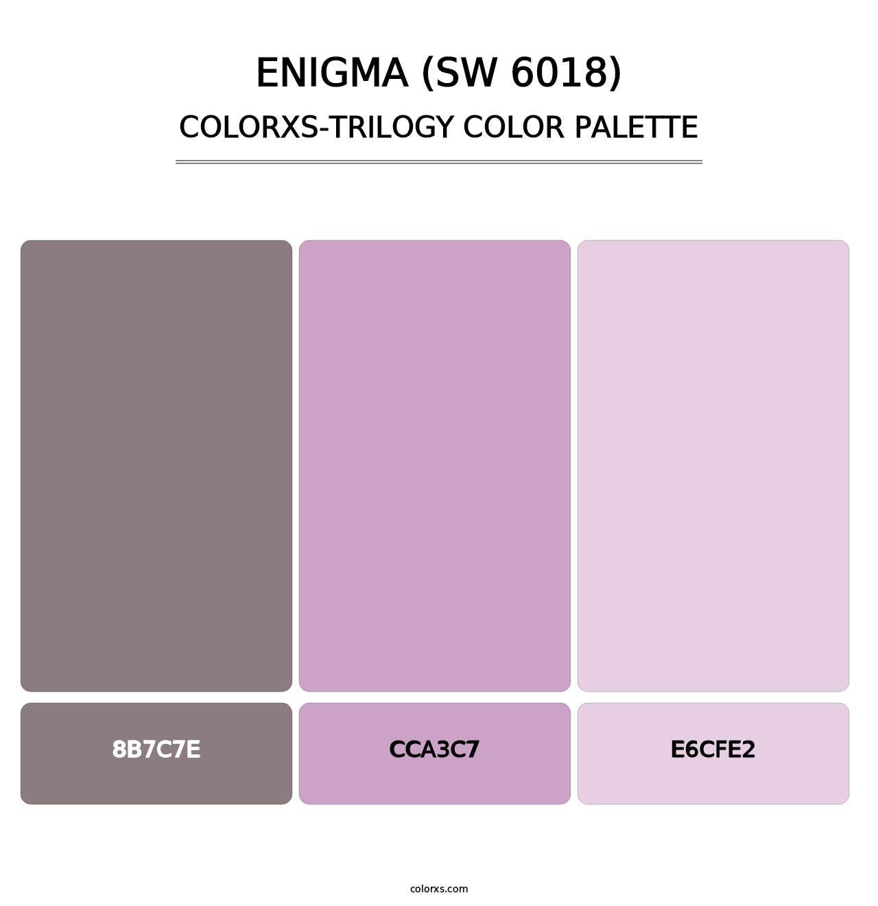 Enigma (SW 6018) - Colorxs Trilogy Palette