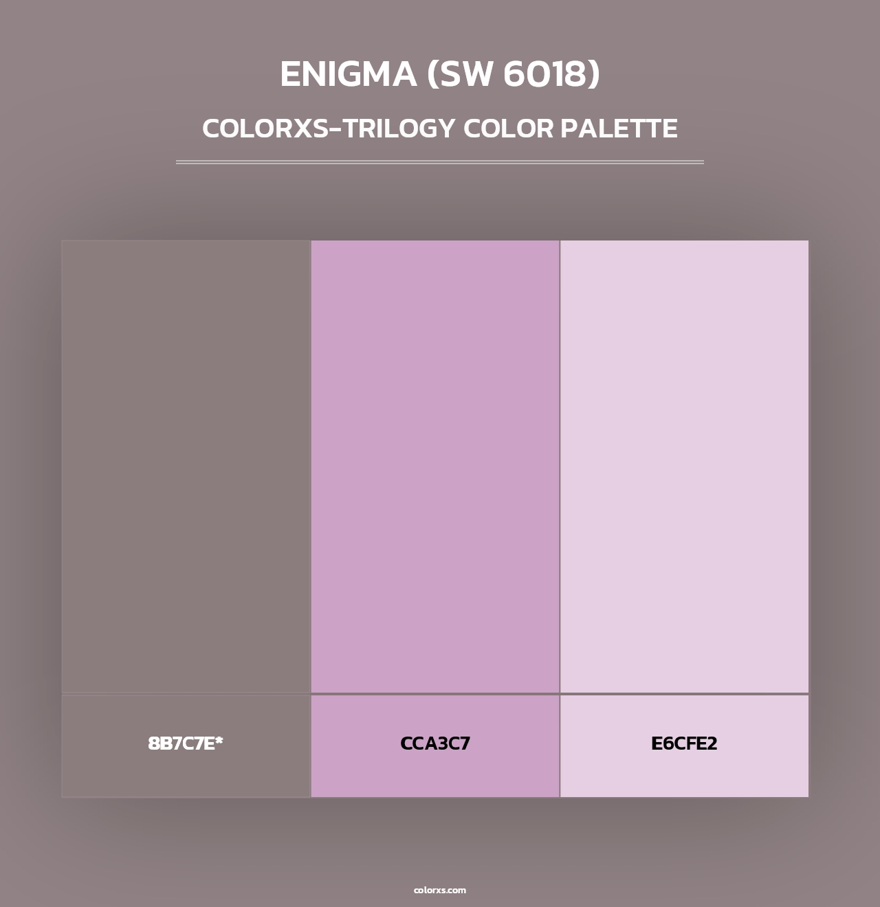 Enigma (SW 6018) - Colorxs Trilogy Palette
