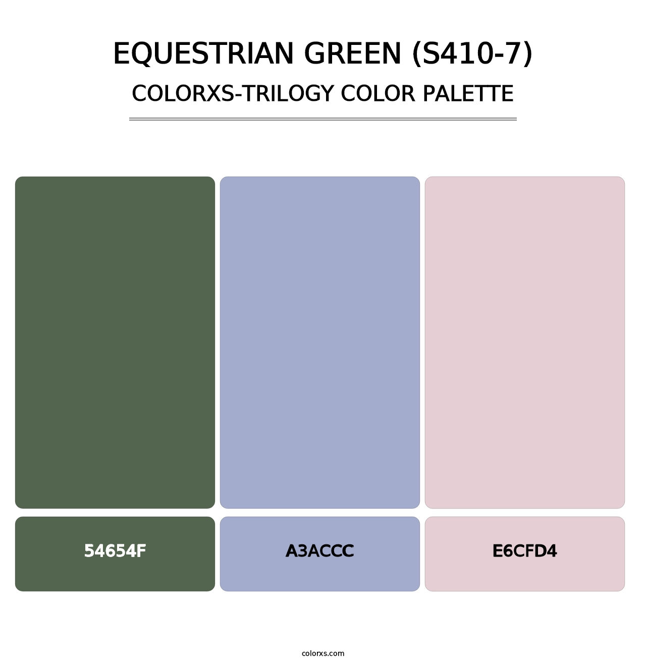 Equestrian Green (S410-7) - Colorxs Trilogy Palette