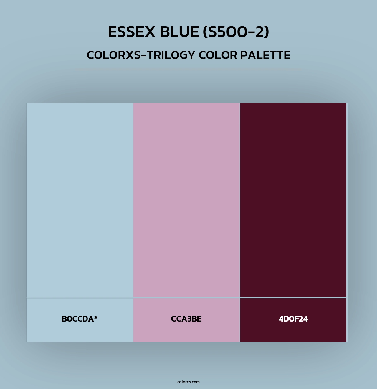 Essex Blue (S500-2) - Colorxs Trilogy Palette