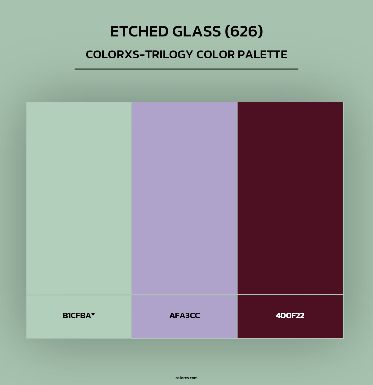 Etched Glass (626) - Colorxs Trilogy Palette