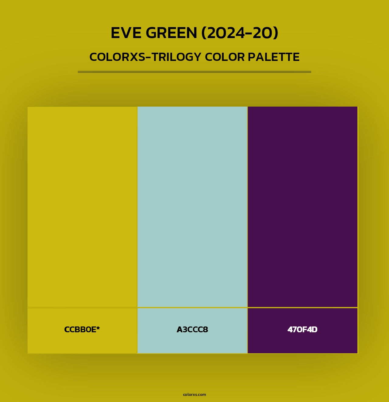 Eve Green (2024-20) - Colorxs Trilogy Palette