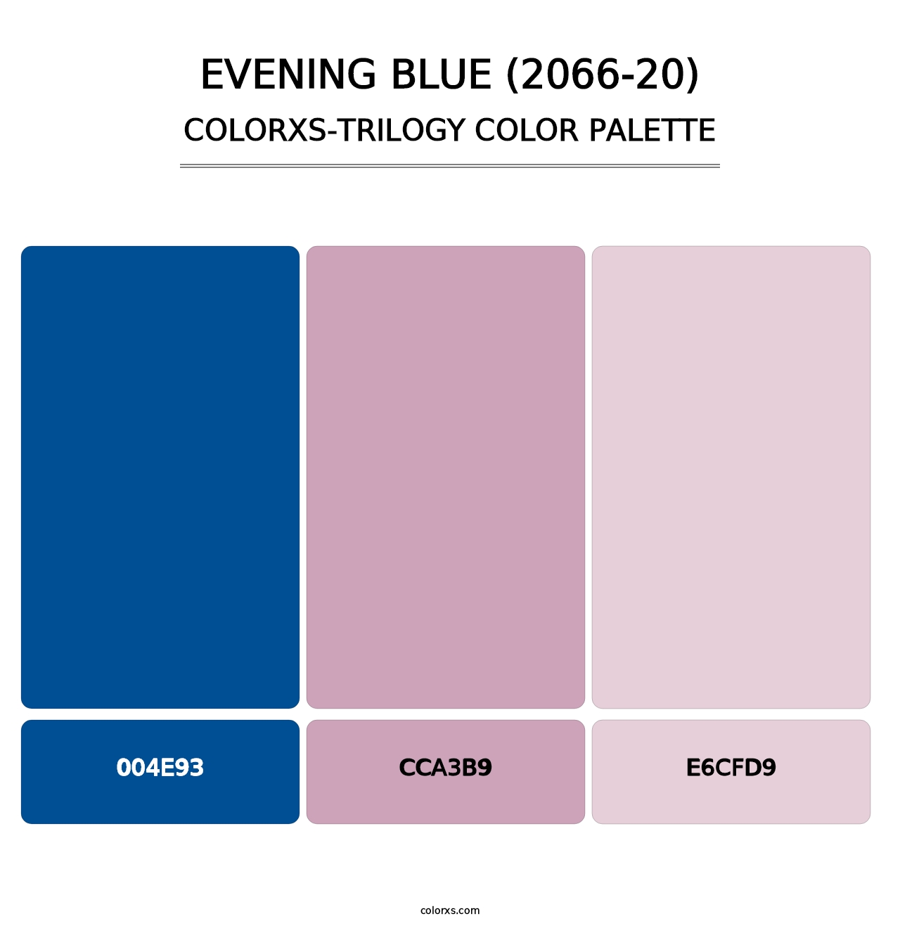 Evening Blue (2066-20) - Colorxs Trilogy Palette