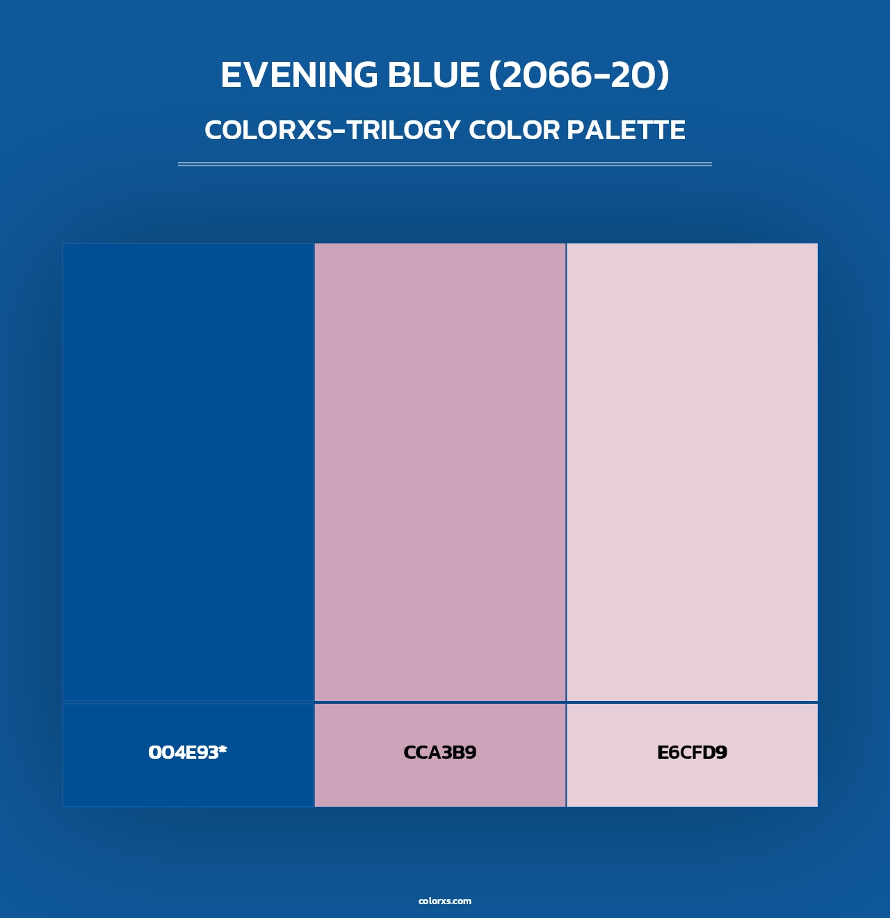 Evening Blue (2066-20) - Colorxs Trilogy Palette