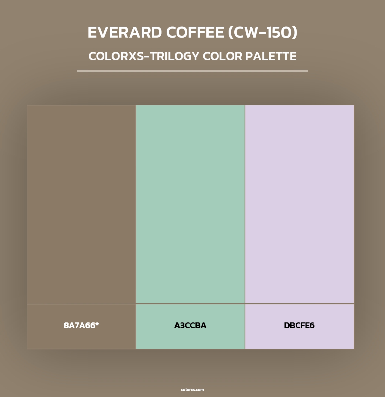 Everard Coffee (CW-150) - Colorxs Trilogy Palette