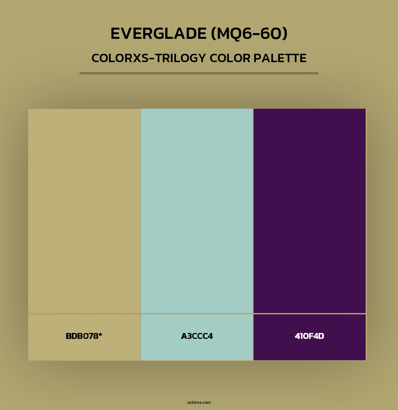 Everglade (MQ6-60) - Colorxs Trilogy Palette