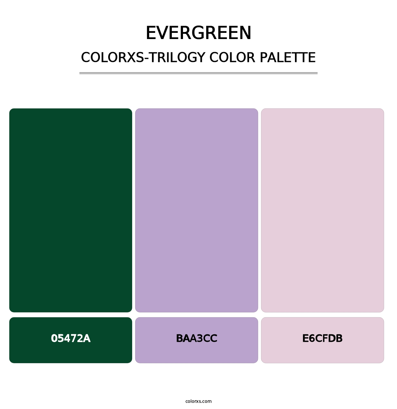 Evergreen - Colorxs Trilogy Palette