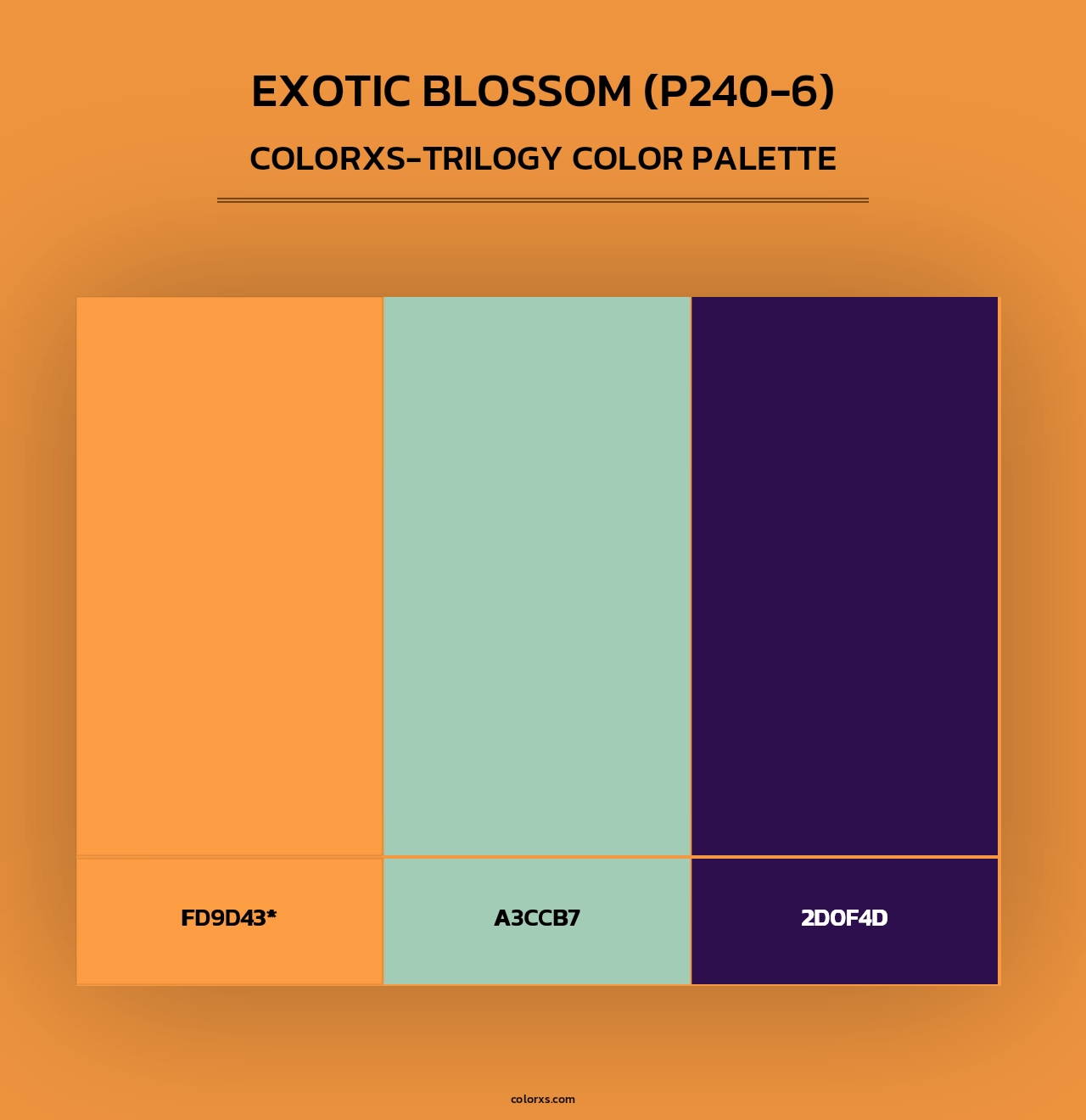 Exotic Blossom (P240-6) - Colorxs Trilogy Palette