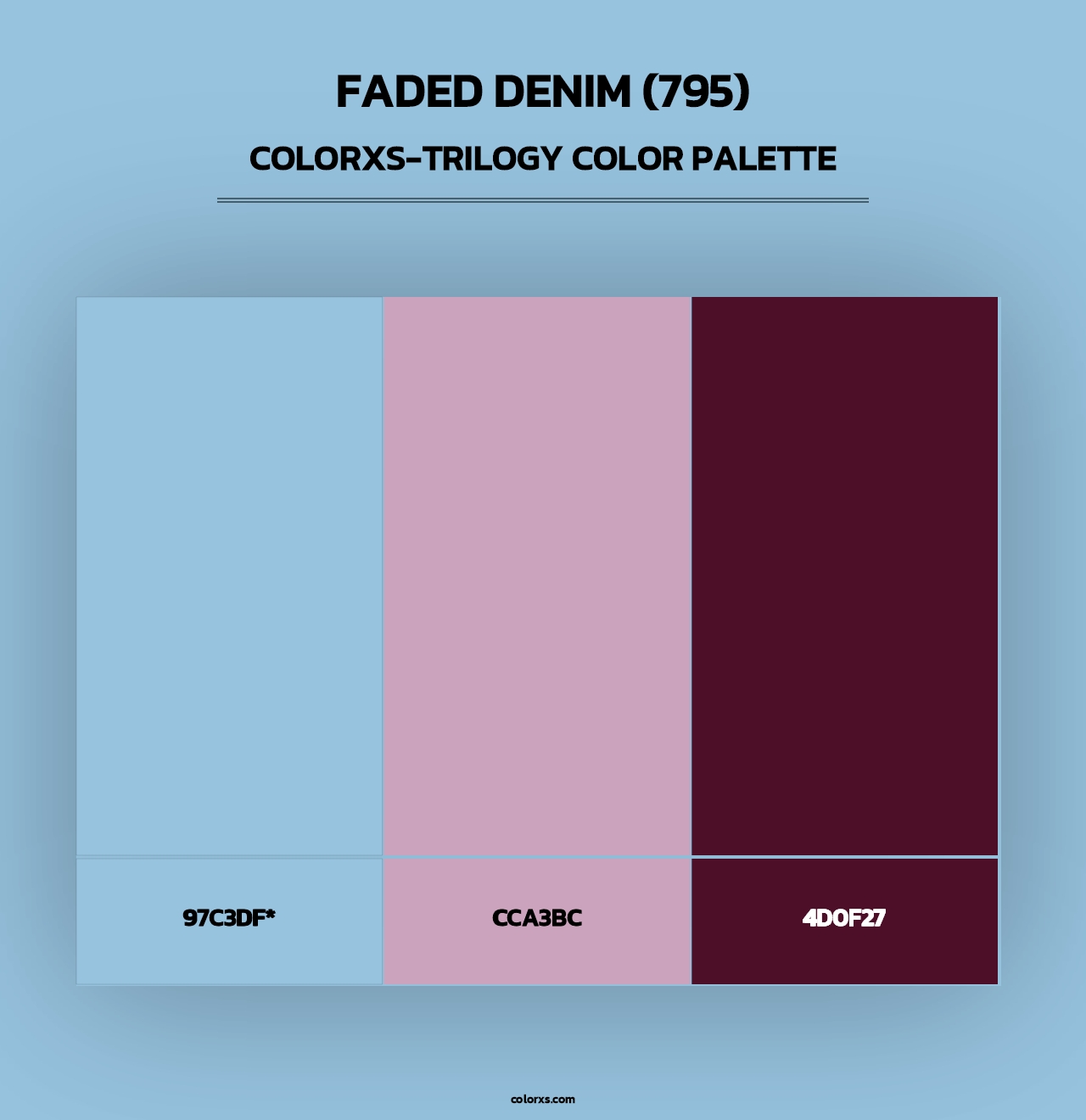 Faded Denim (795) - Colorxs Trilogy Palette