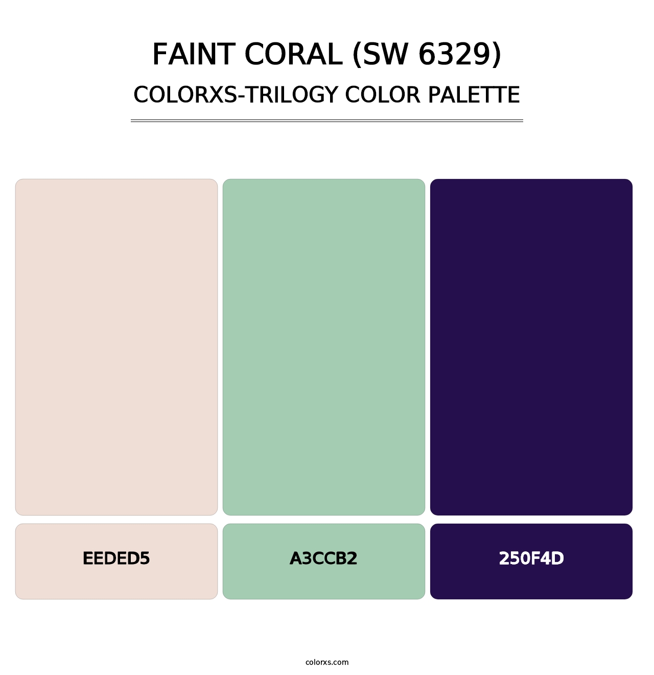 Faint Coral (SW 6329) - Colorxs Trilogy Palette