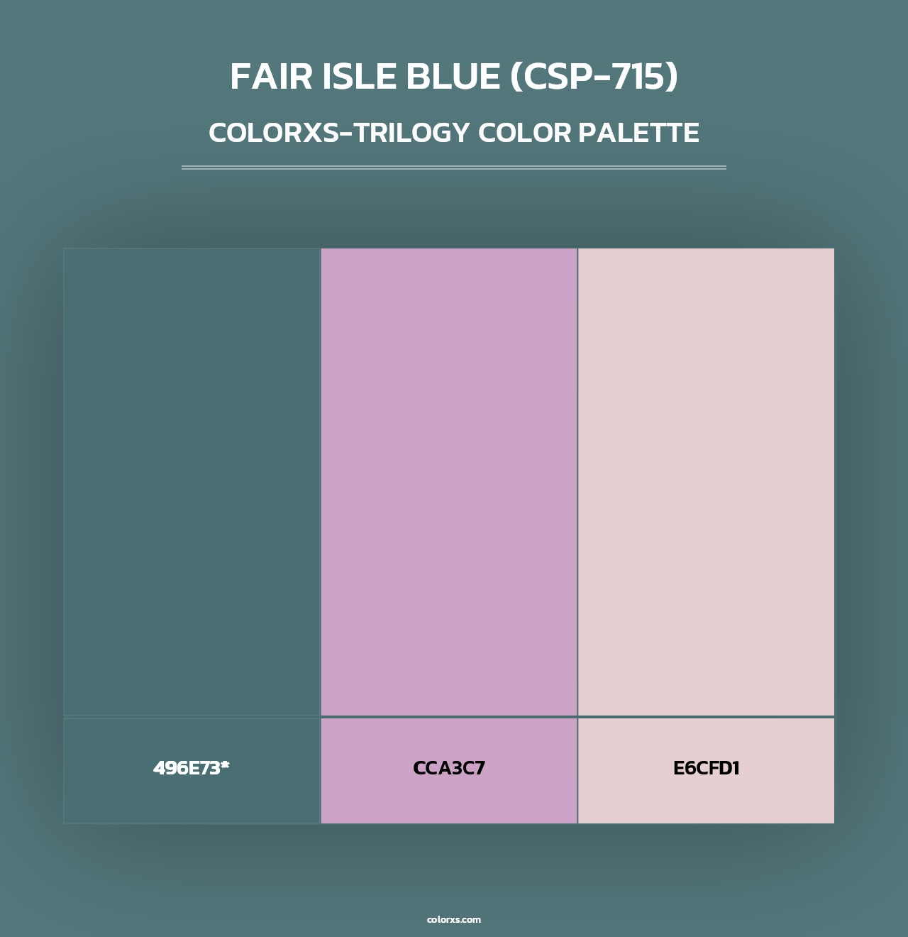 Fair Isle Blue (CSP-715) - Colorxs Trilogy Palette