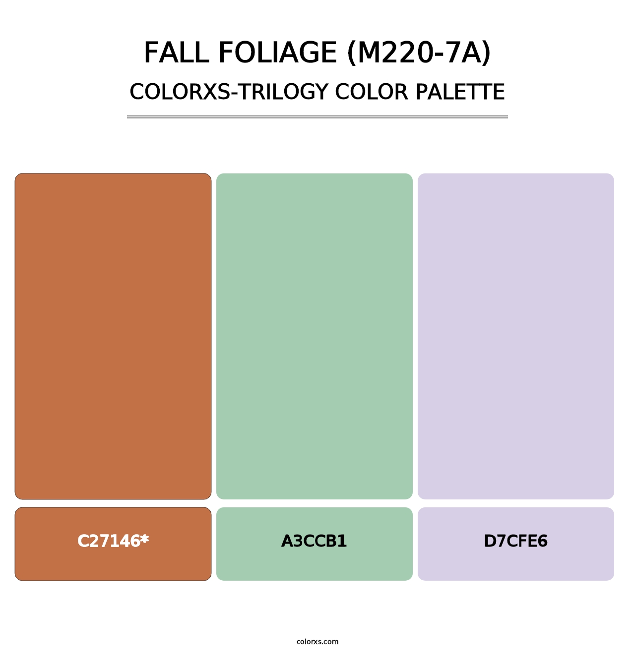 Fall Foliage (M220-7A) - Colorxs Trilogy Palette