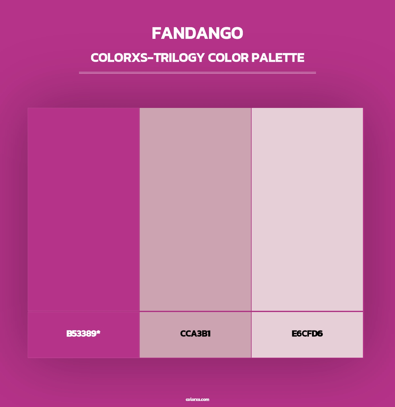 Fandango - Colorxs Trilogy Palette
