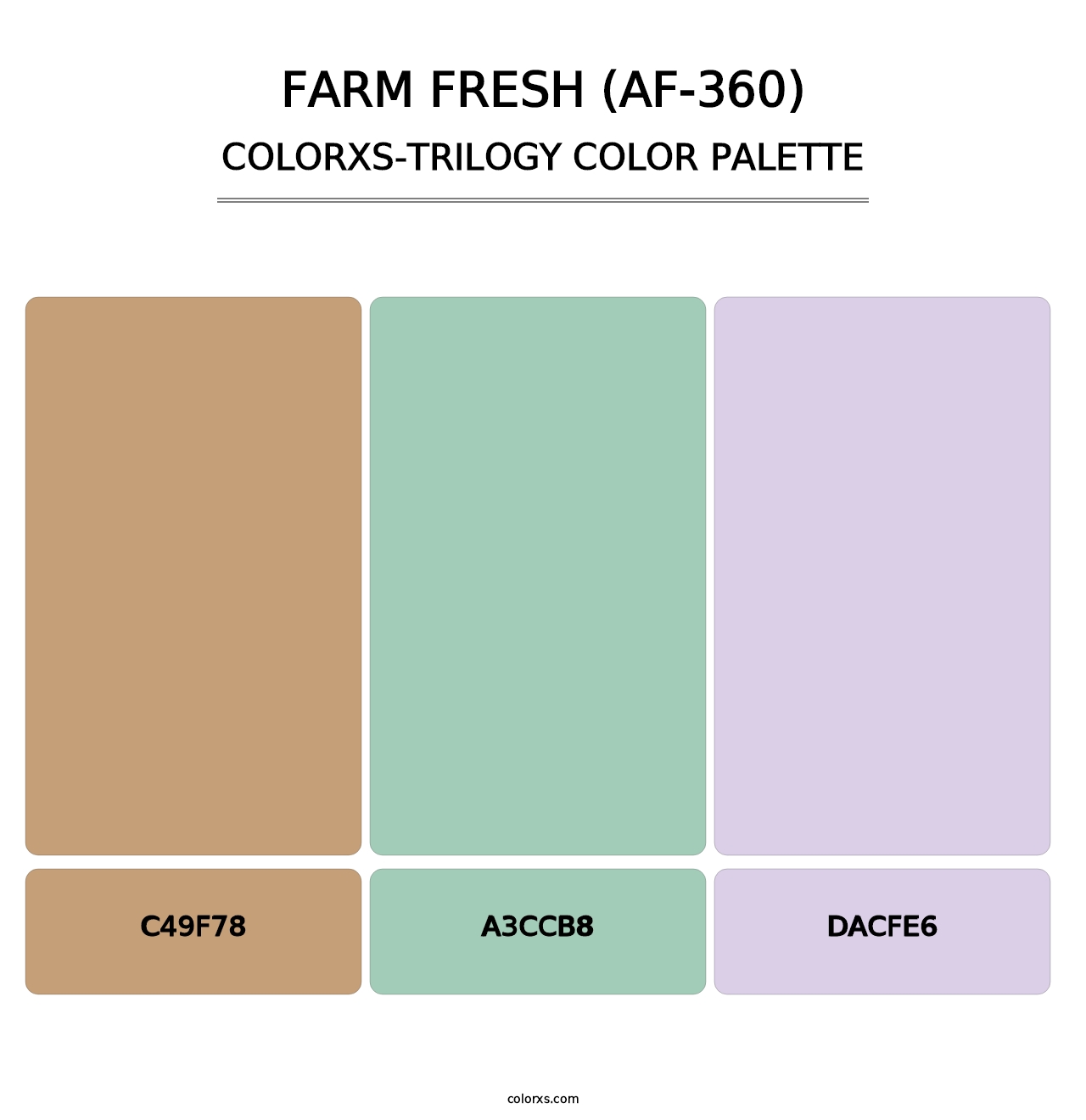 Farm Fresh (AF-360) - Colorxs Trilogy Palette