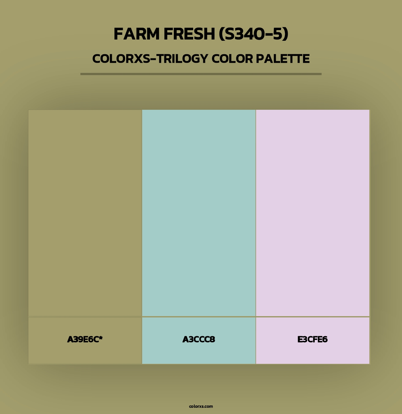 Farm Fresh (S340-5) - Colorxs Trilogy Palette