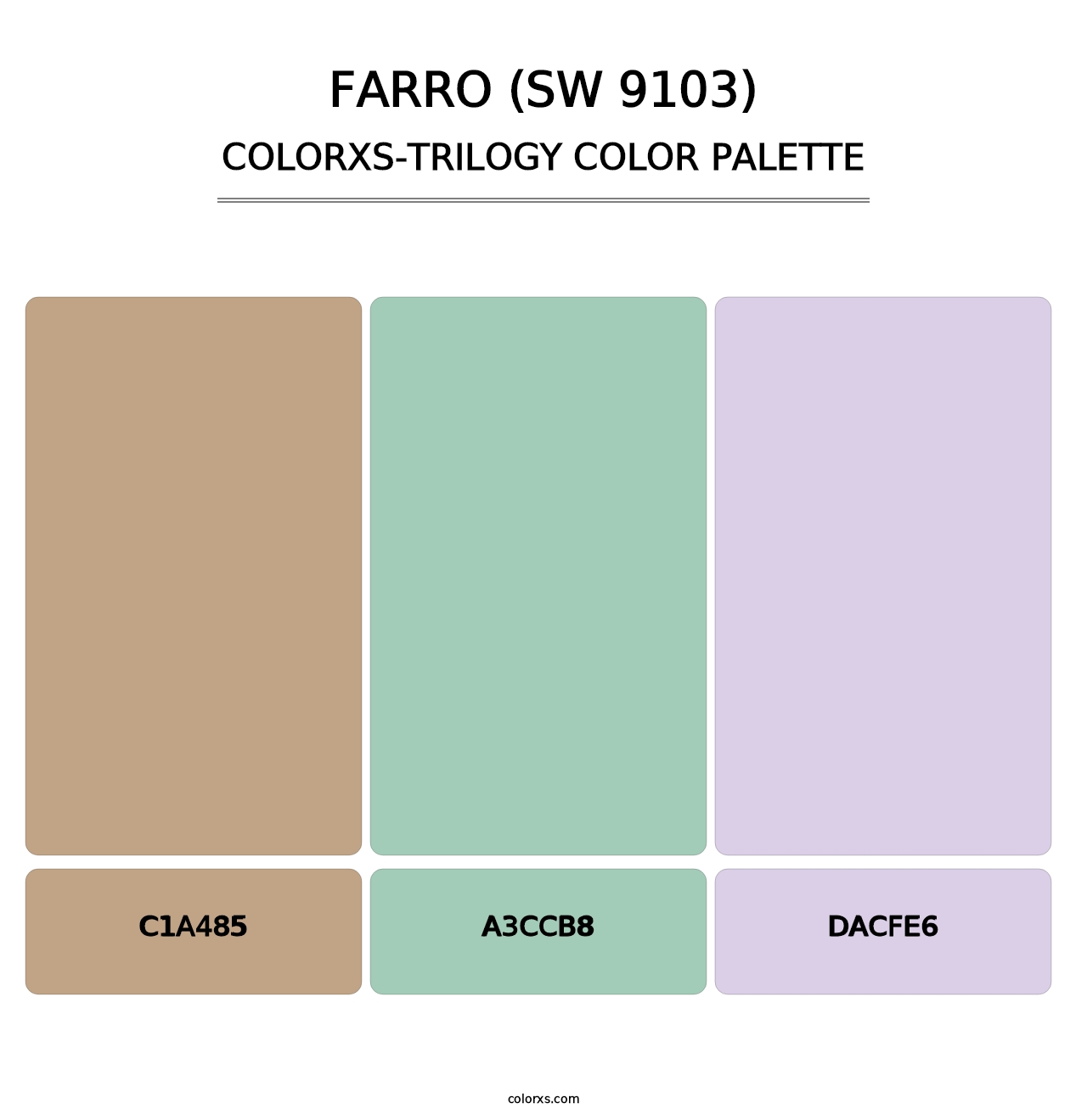 Farro (SW 9103) - Colorxs Trilogy Palette