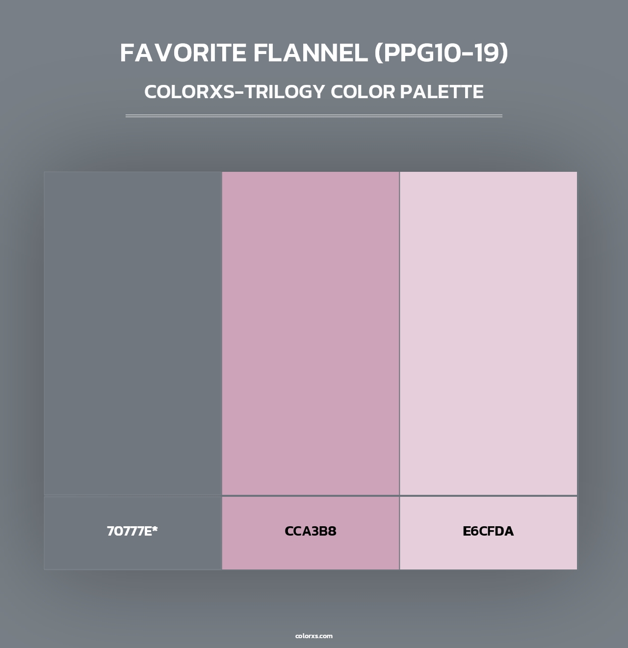 Favorite Flannel (PPG10-19) - Colorxs Trilogy Palette