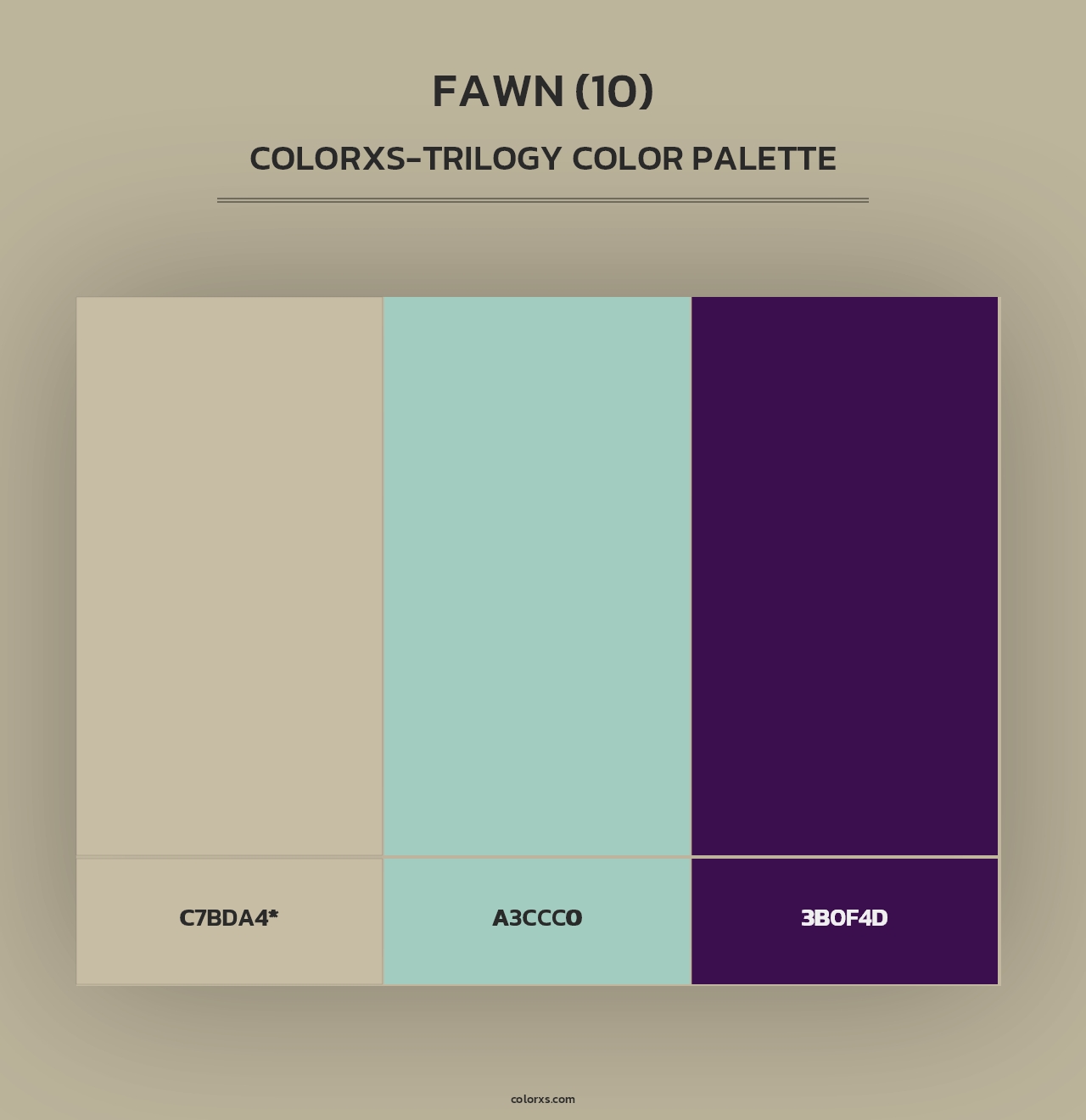 Fawn (10) - Colorxs Trilogy Palette