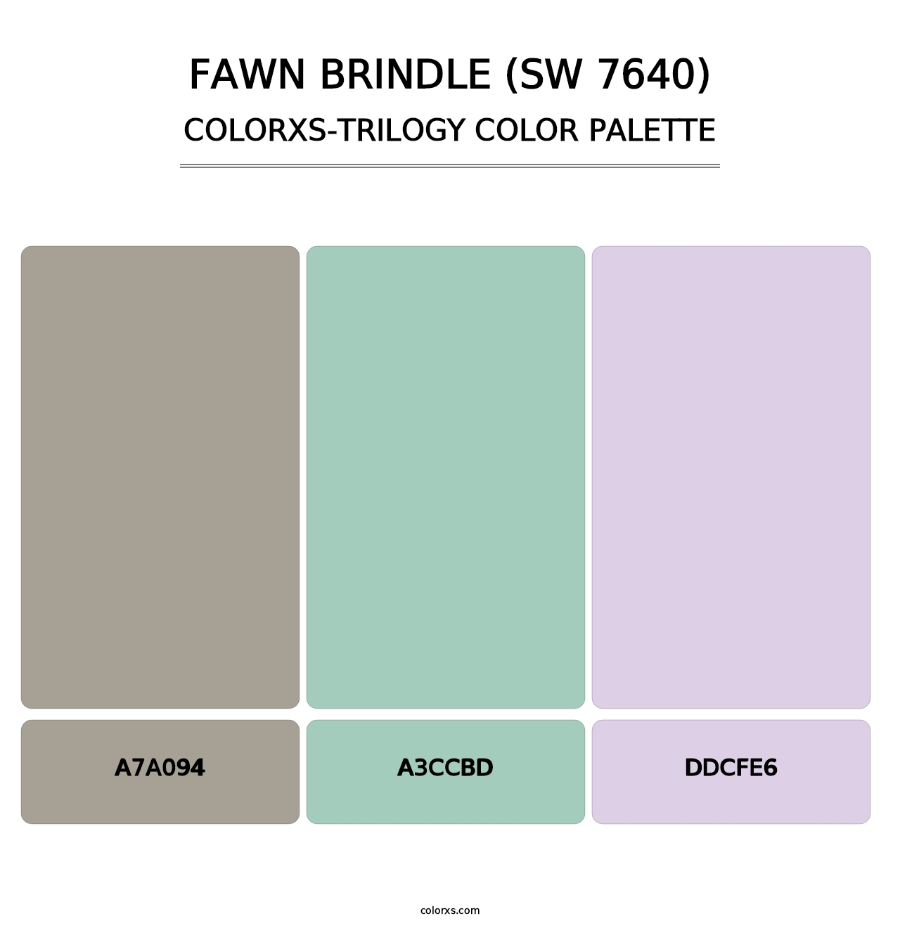 Fawn Brindle (SW 7640) - Colorxs Trilogy Palette