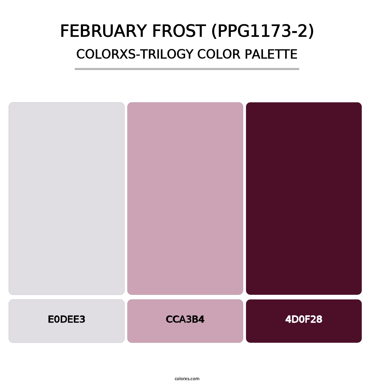 February Frost (PPG1173-2) - Colorxs Trilogy Palette